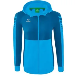 Erima Six Wings Trainingsjacke mit Kapuze Damen - curacao/mykonos