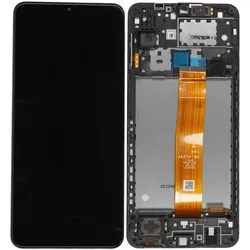 LCD-Kompletteinheit inkl. Rahmen für Samsung Galaxy A12 A125F, schwarz