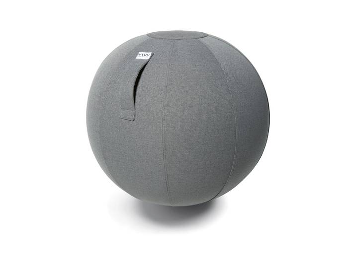 Sitzball VLUV Sova Ash, Ø 60-65 cm , grau, B:65cm H:65cm T:65cm, Polyester, Bälle, Sitzball