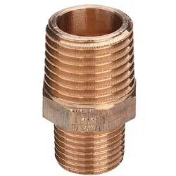 Viega Rotguss Doppelnippel, reduziert 3/4" x 1/2"