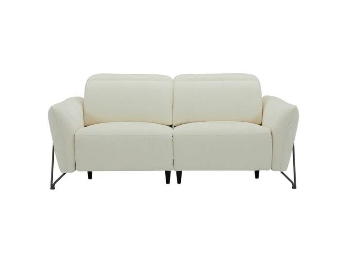 Livetastic 3-Sitzer-Sofa, Creme, Metall, 198x83x107 cm, Relaxfunktion, USB-Anschluss, USB-C-Anschluss, Wohnzimmer, Sofas & Couches, Sofas, 3-Sitzer Sofas