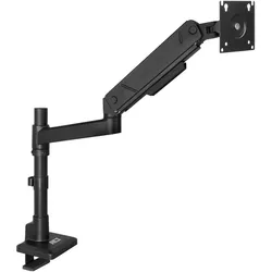 ACT Monitor arm 45" office solid pro, gas spring, pole mounted, 1 monitor, Monitor Halterung, Schwarz