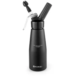 HENDI Sahnespender, schwarz, Kitchen Line, 0,5L, Schwarz, ⌀80x(H)260mm