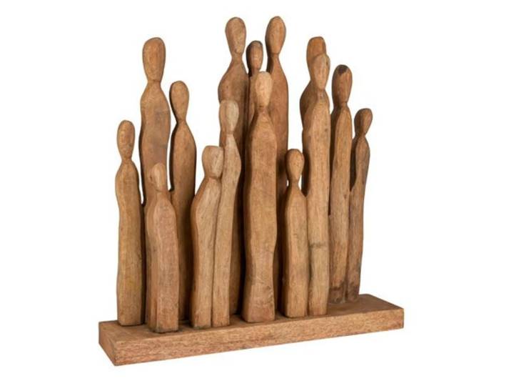 Figur Menschengruppe, Mangoholz Decofinder