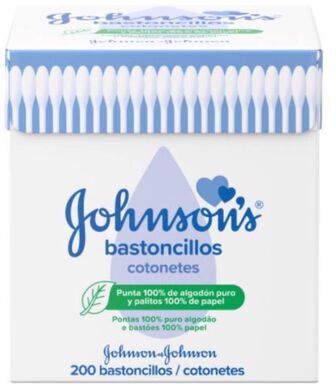 Johnson's Baby Cotonetes Algodão Puro para Bebé 200 un