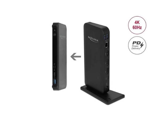 Delock Laptop-Dockingstation Delock USB Type-C DP 1.4 Docking Station4KHDMIDP1.4USB3.2
