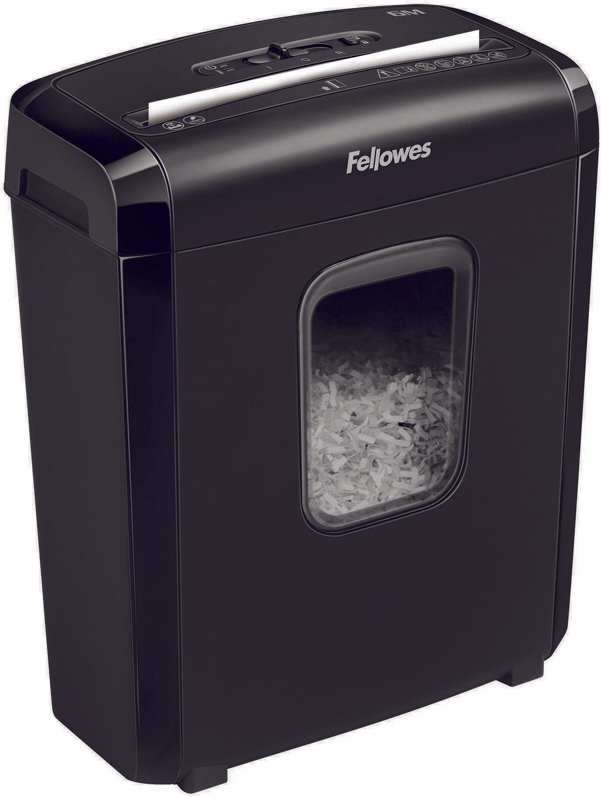 Fellowes Powershred 6M Aktenvernichter mit Partikelschnitt bis 6 Blatt schwarz 4631101