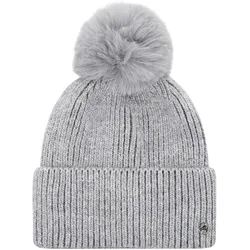 Euro-Star Damen Mütze Beanie ESLucilla grey melange mit Silberfäden, Größe: Einheitsgröße