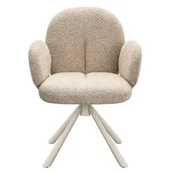 2er-Set [de]sign & more Stuhl Medina Stoff Beige