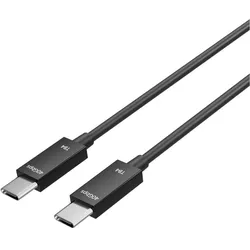 Flexline -USB-C Verbindungskabel, Typ-C Stecker auf Typ-C Stecker, TB4, UltraFlex, 2,0m (USB-C), Dockingstation + USB Hub, Schwarz
