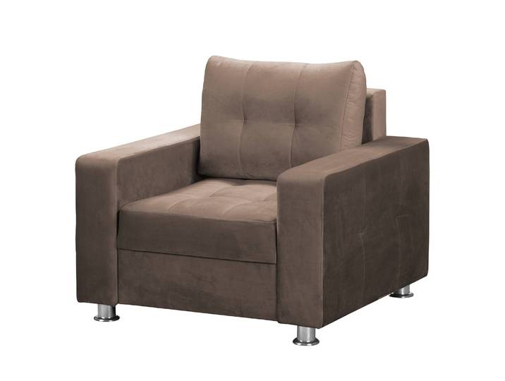 Fauteuil Upwell II Marron/Marron Microfibre Sans repose-pieds 98 x 96 x 90cm