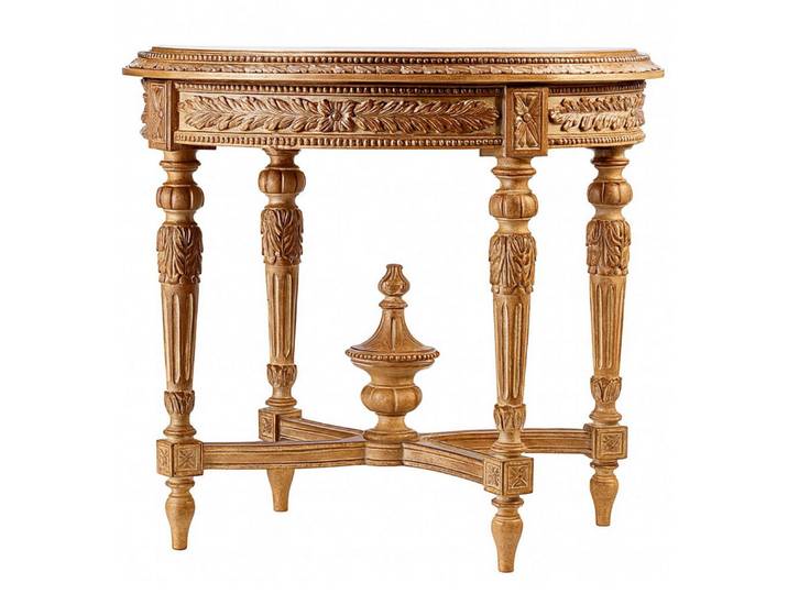 JVmoebel Beistelltisch Eleganter Holz-Couchtisch im barocken Design mit edler Optik (Beistelltisch), Made in Europa