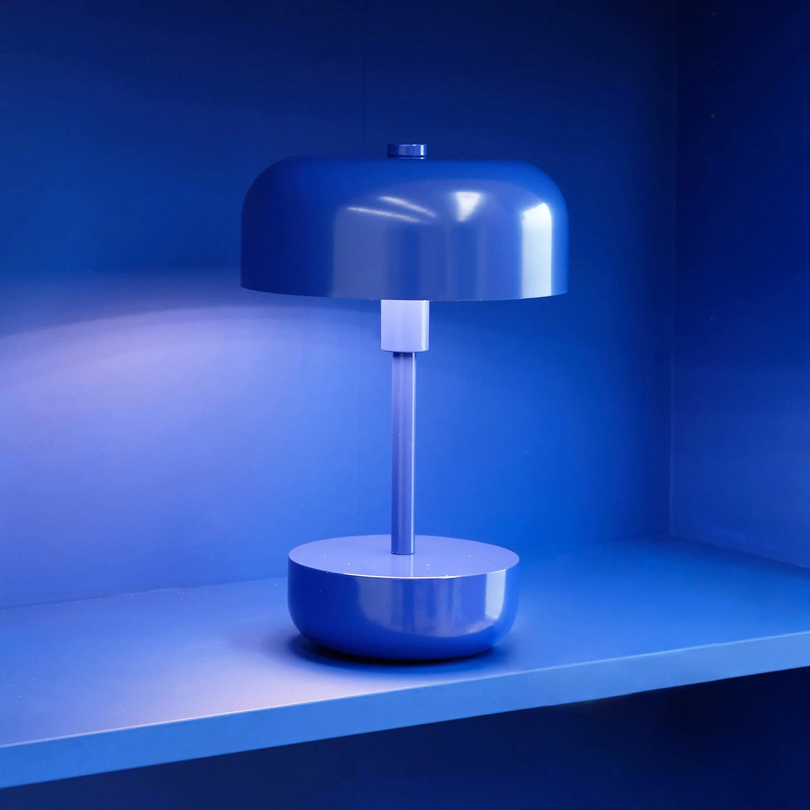 Haipot LED Draagbare Tafellamp Blauw - Dyberg Larsen - Modern - Metaal