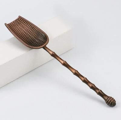 Modern Mode Marketplace Premium Metal Tea Scoop Chinese Kung Fu Tea Ceremony Spoon a