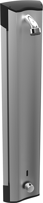 Duschpaneel Hansaconcerto 64152200 Batteriebetrieb, mit Thermostat, berührungslos
