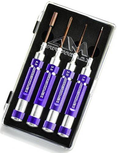 ArrowMax AM-290910 Werkzeug-Set Innensechskant Größe: 4.5, Kreuzschlitz Größe: 2, 3.5, Aussensechskant Größe: 1.5