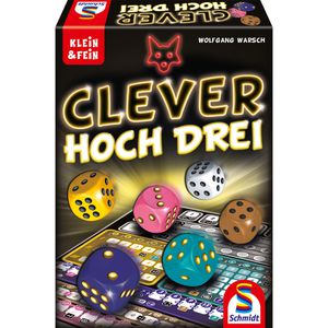 Schmidt-Spiele Würfelspiel 49384 Clever hoch Drei, ab 10 Jahre, 1-4 Spieler