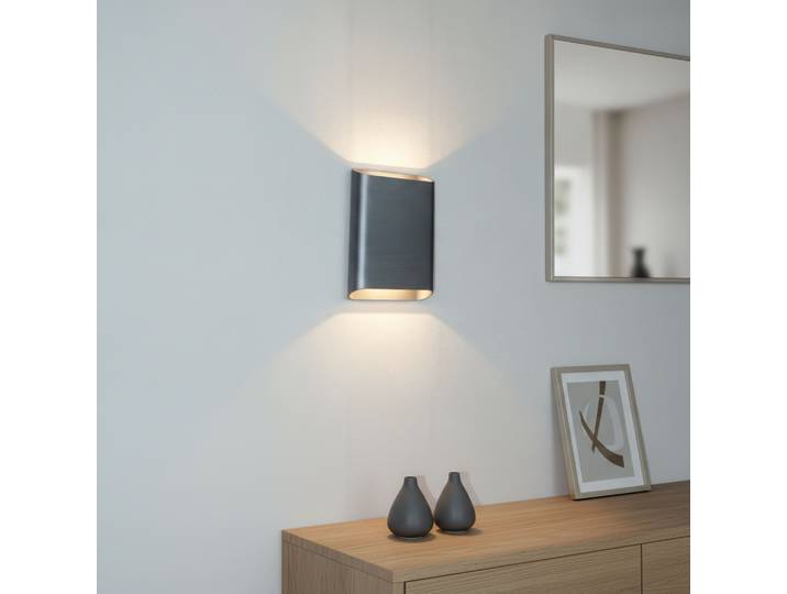 Wandlamp Diaz L Gun metal Artdelight - WL DIAZ-L GM