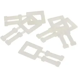 Transpak, Büroklammer, Kunststoffklammer f.Bandbreite 13mm weiss (1000x)