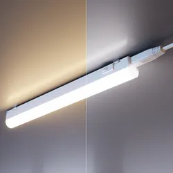 ledscom.de 2er Set LED Unterbau-Leuchten Rigel, je 25,9cm, mit Schalter, Farbtemperatur einstellbar /, 8,392W, je 395lm