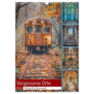 Vergessene Orte (Wandkalender 2026 DIN A3 hoch), CALVENDO Monatskalender