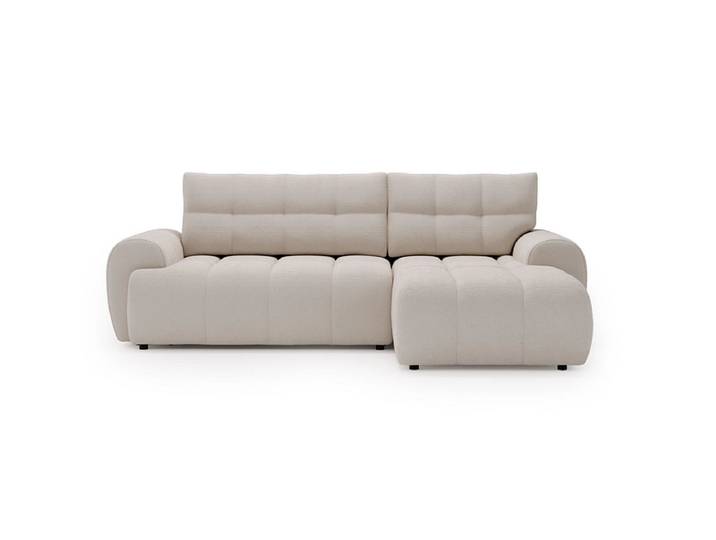 Ecksofa MINTY Stoff cremeweiss