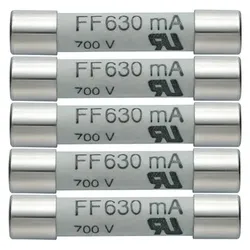 Testo, Sicherung, Sicherung Multimetersicherung 5er Set tzsicherungen 630mA/600V (0.63 A)