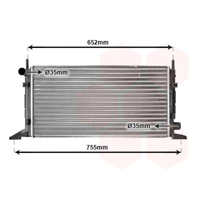 VAN WEZEL Kühler, Motorkühlung 18002078 für Ford