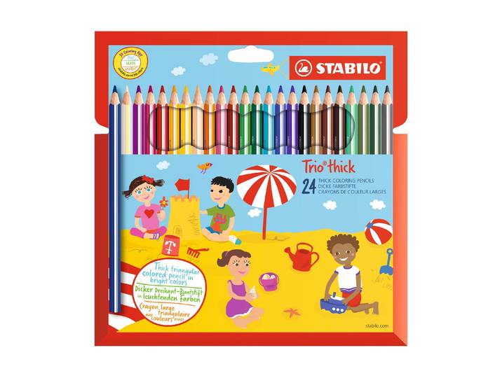 Faserstift STABILO Trio dick 24 Stü , bunt, Stifte, Faserstift