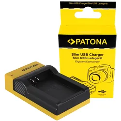 PATONA Slim Micro-USB Ladegerät für Canon LP-E12