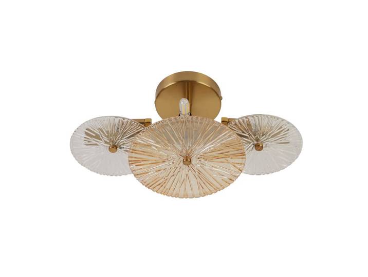 Plafondlamp Wagon Wheel goud Searchlight - 88210-6BZ