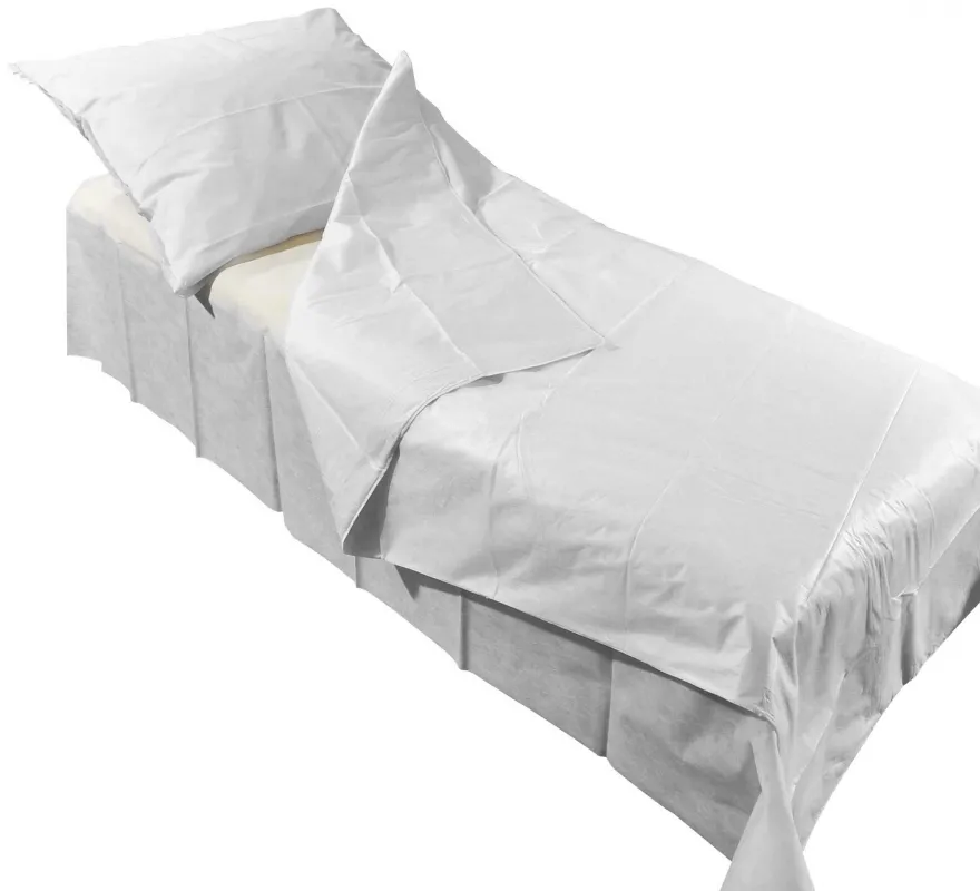 ms Praxistextilien Einmal-Schutz-Bettlaken 160 x 270 cm, weiß, (5 Stück) leicht strukturierter Faservliesstoff Z21007-01
