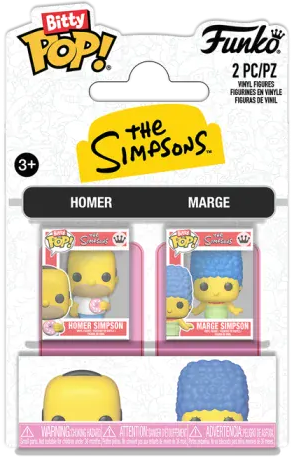 Bitty Pop - The Simpsons - Homer ; Marge 2 Pack by Funko