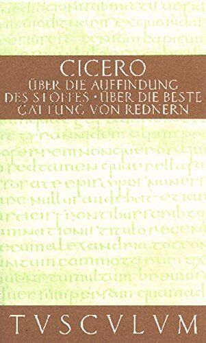 Cicero - Über die Auffindung des Stoffes / De inventione: Lateinisch - Deutsch (Sammlung Tusculum) - Preis vom 15.10.2026 23:06:25 h