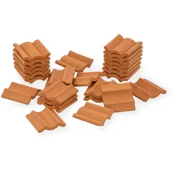 Dachziegel, 3 x 3 cm, 25 Stück