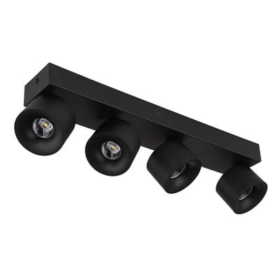 GLOBO LIGHTING LED Deckenstrahler "RAE", schwarz (schwarz matt), 4, Ø 7,2cm H: 12cm, 1 Stk., Leuchten, Deckenspot, Wohnraum, Flur, Arbeitszimmer, LED Deckenstrahler