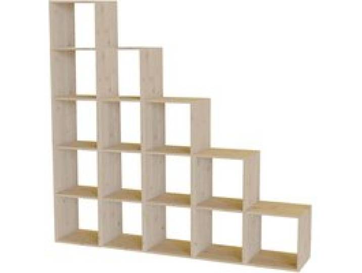 Etagère escalier bois massif grande version Elio