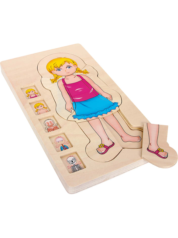 small foot 28tlg. Puzzle "Anatomie Mädchen" - ab 4 Jahren - onesize