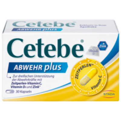 GlaxoSmithKline Consumer Healthcare GmbH & Co. KG CETEBE ABWEHR plus Vitamin C+Zink Kapseln 19,5 g 03219199
