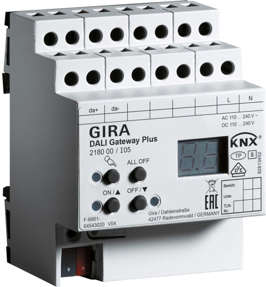 Gira DALI Gateway Plus REG 218000)