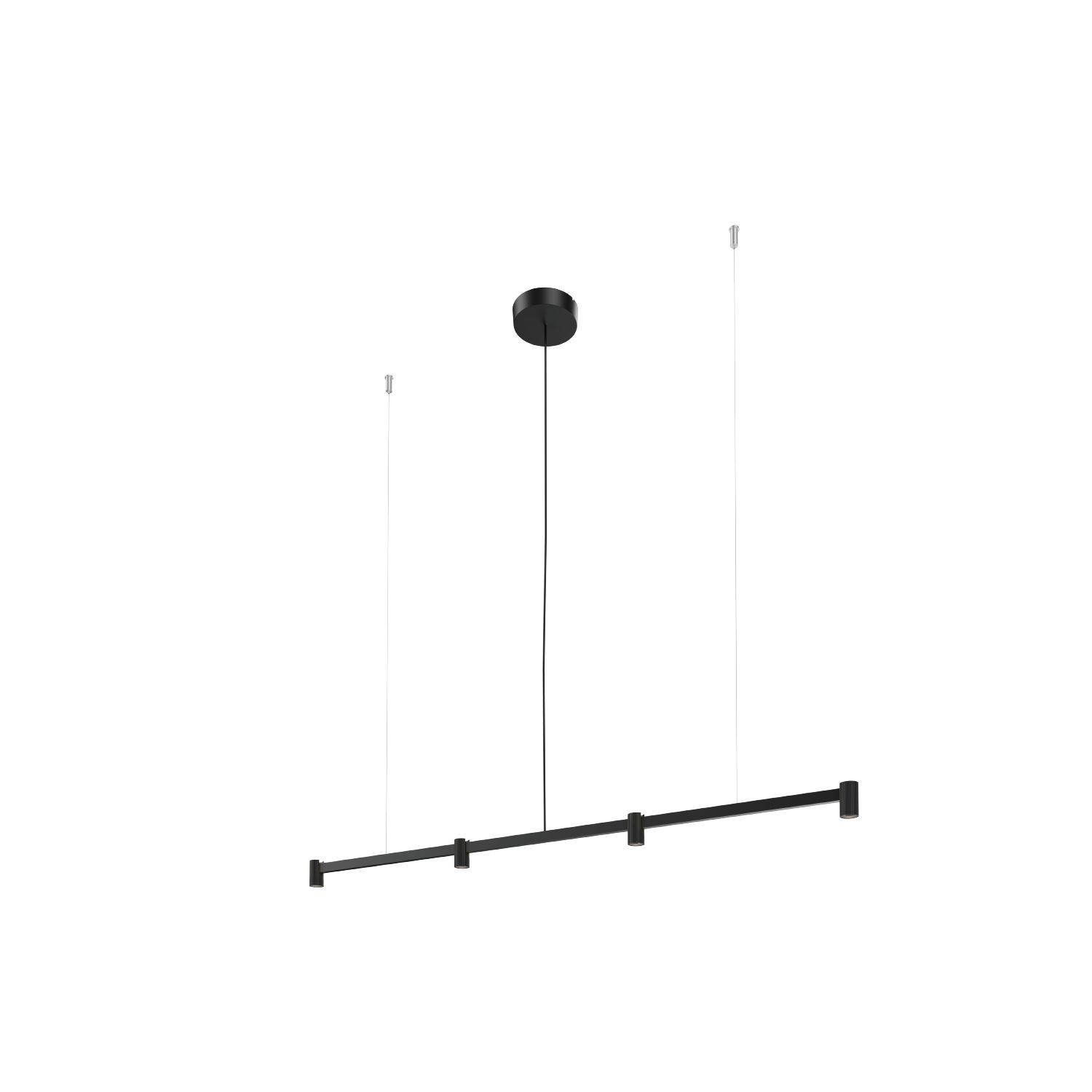 Wever & Ducré LED-Pendelleuchte TRACE CHANDELIER CEILING SUSP 1.0 - 2700K B schwarz 253564B3 5404037321902