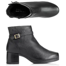 VITAFORM Damen-Stiefelette Hirschleder Zierschnalle Sohle Luisa