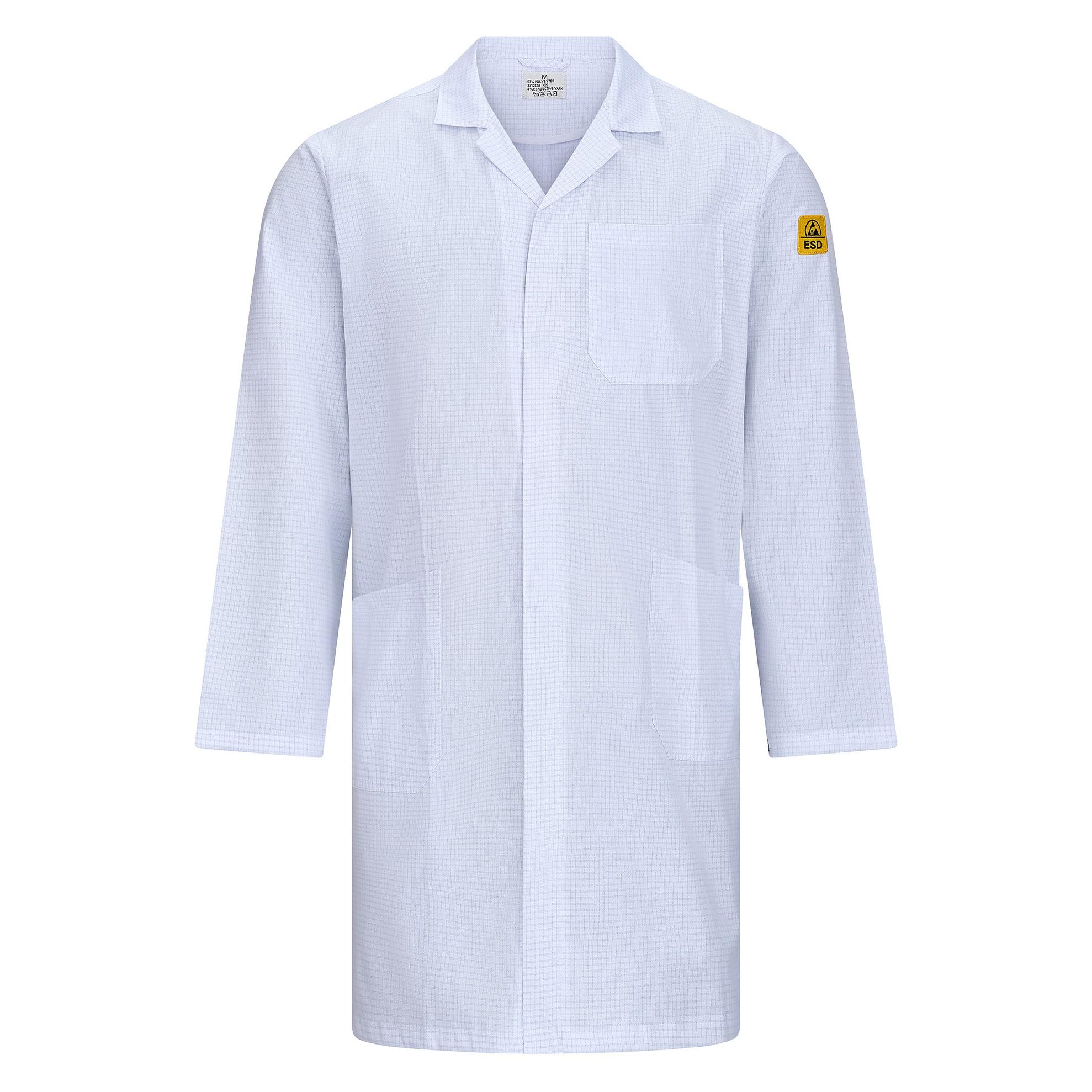 Safeguard ESD-Arbeitsmantel "EcoLine" | weiss (XL) (SG-AM-WE-140-L-ECO LINE-XL)