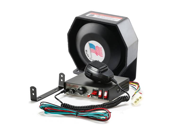Sirènes de Police 200W 12 24V, alarme d'avertissement de voiture, Microphone à main, interrupteurs de commande de lumière, électronique d'urgence pour voitures, camions de pompiers