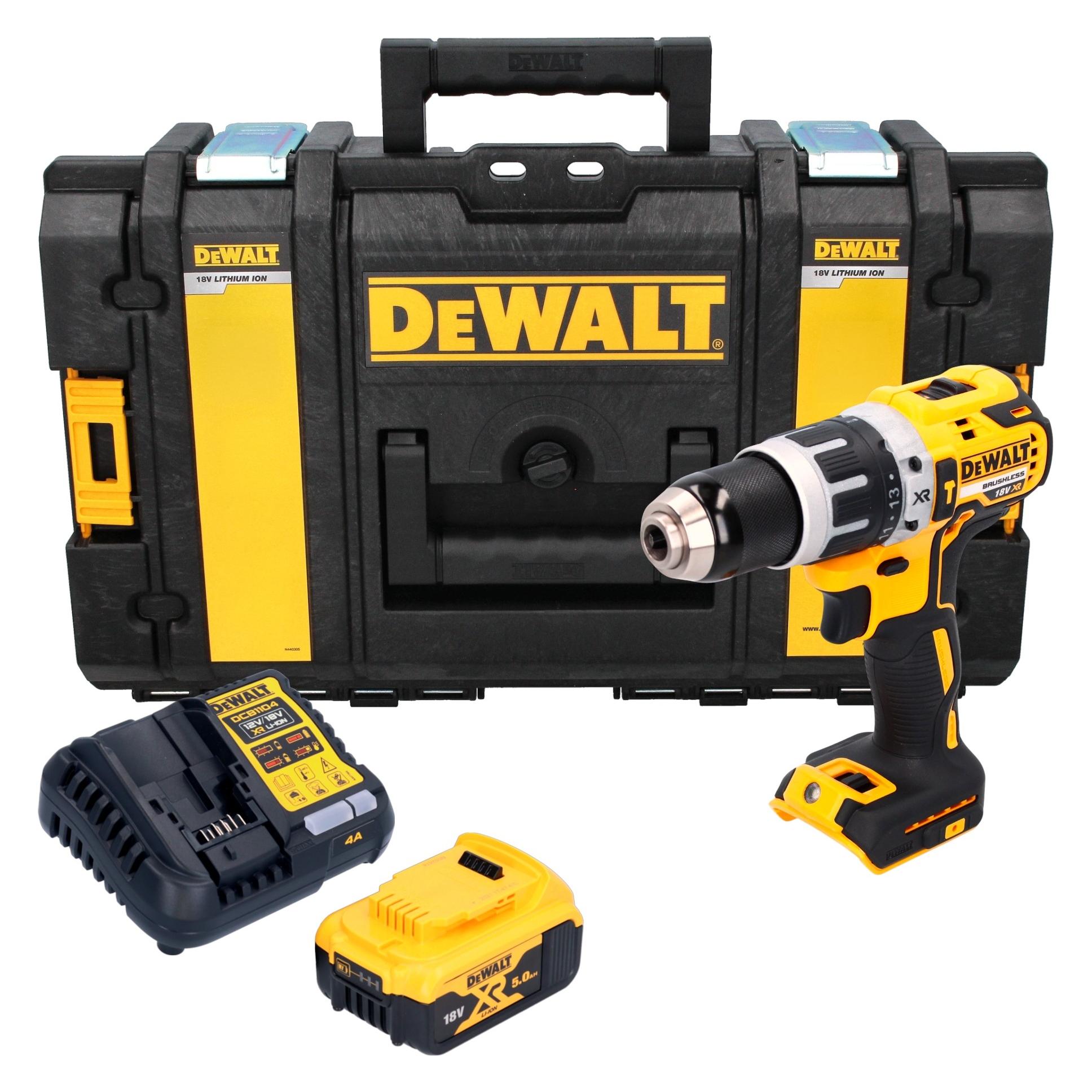 DeWalt DCD 796 P1 Akku Schlagbohrschrauber 18 V 70 Nm Brushless + 1x Akku 5,0 Ah + Ladegerät + (Schlagbohrschrauber) (75095900)