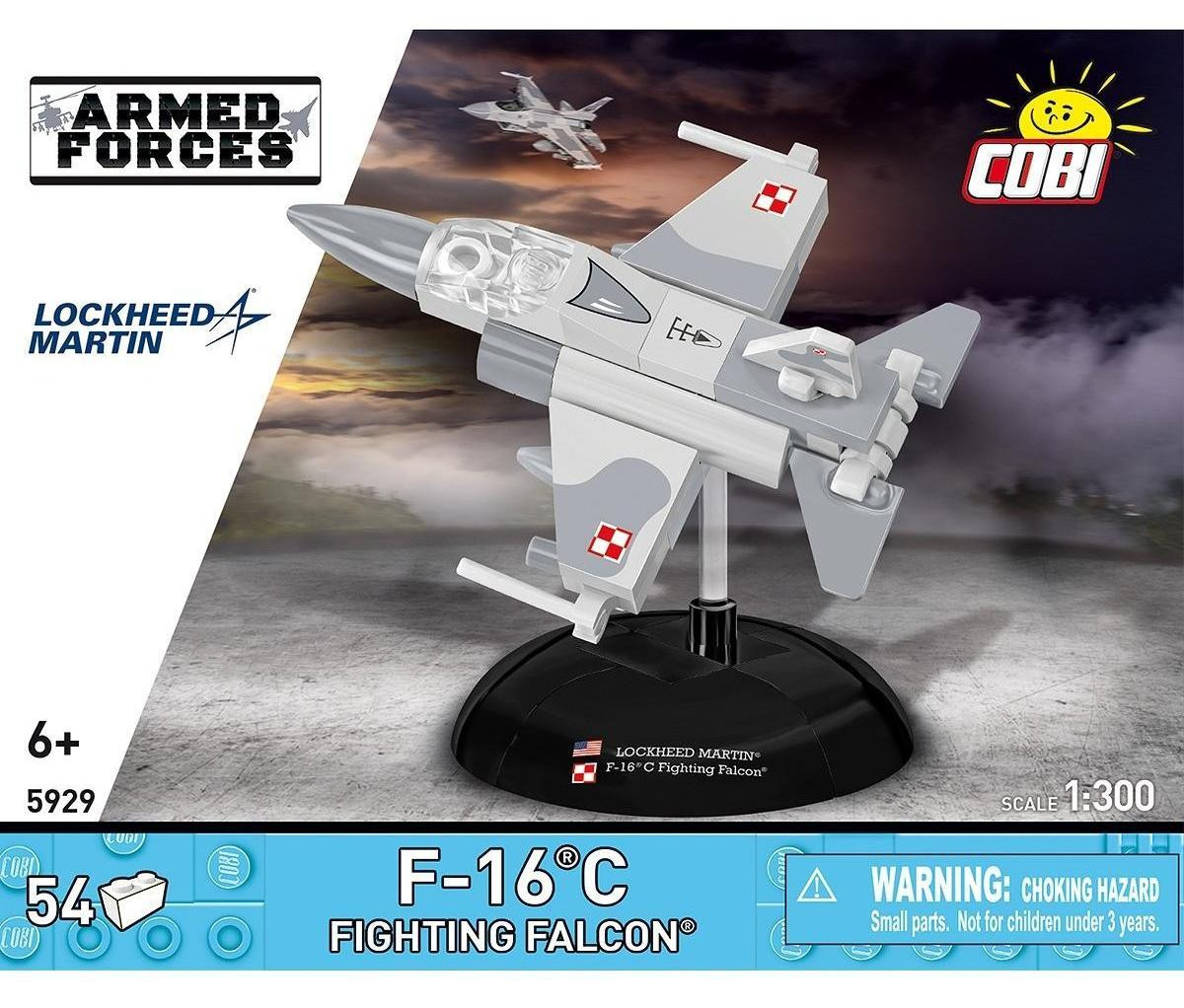 Cobi F-16C Fighting Falcon modelbouwset schaal 1:300 met bouwsteentjes