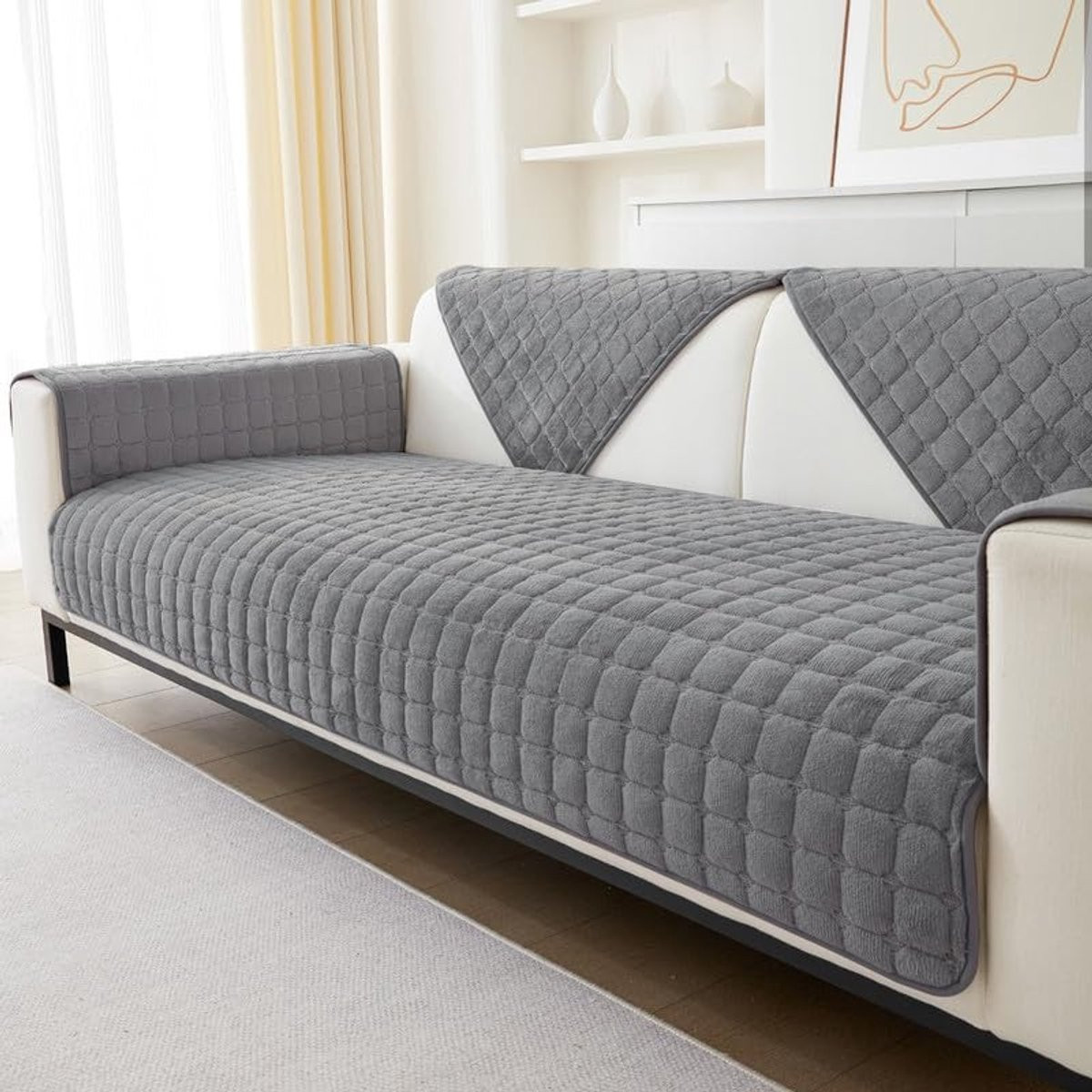 Wasbare flanellen sofa cover voor volwassenen