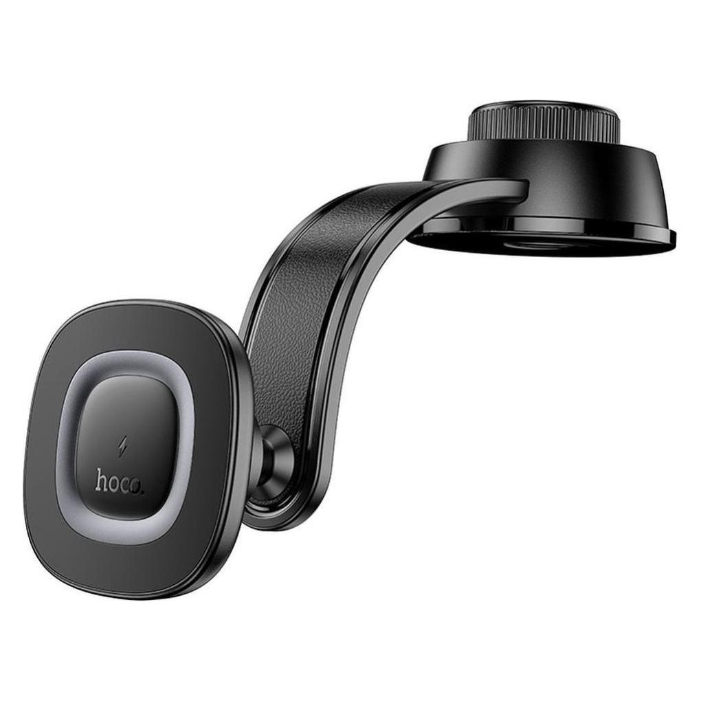 Hoco Wireless headphones Car phone holder induction 15W center console HW31 black (60273017)