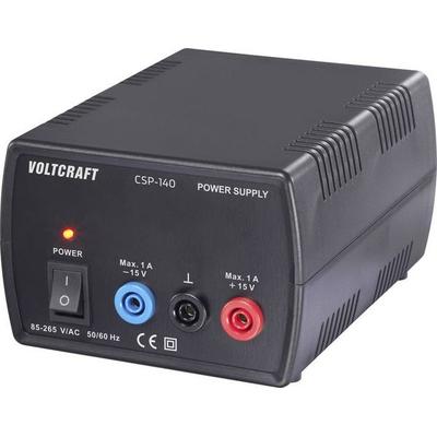 VOLTCRAFT CSP-140 Labornetzgerät Gleichspannung symmetrisch 15 (max.) 1 A (max.) 30 W Anzahl Ausgänge 1 x