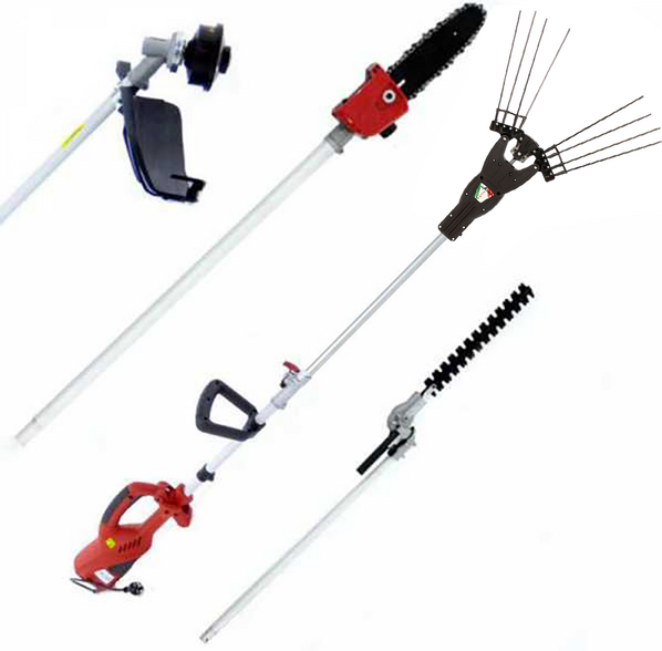 GeoTech BC 1400 Combi - Peigne vibreur + Débroussailleuse multifonction électrique